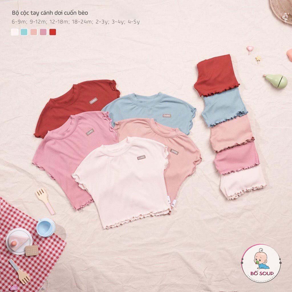 Bộ cộc tay cánh dơi cuốn bèo Cookie