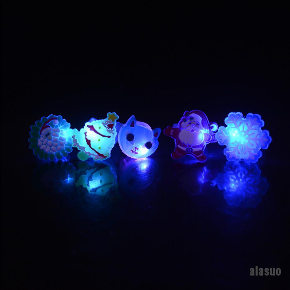 Bộ 10 nhẫn có đèn LED phát sáng dễ thương độc đáo