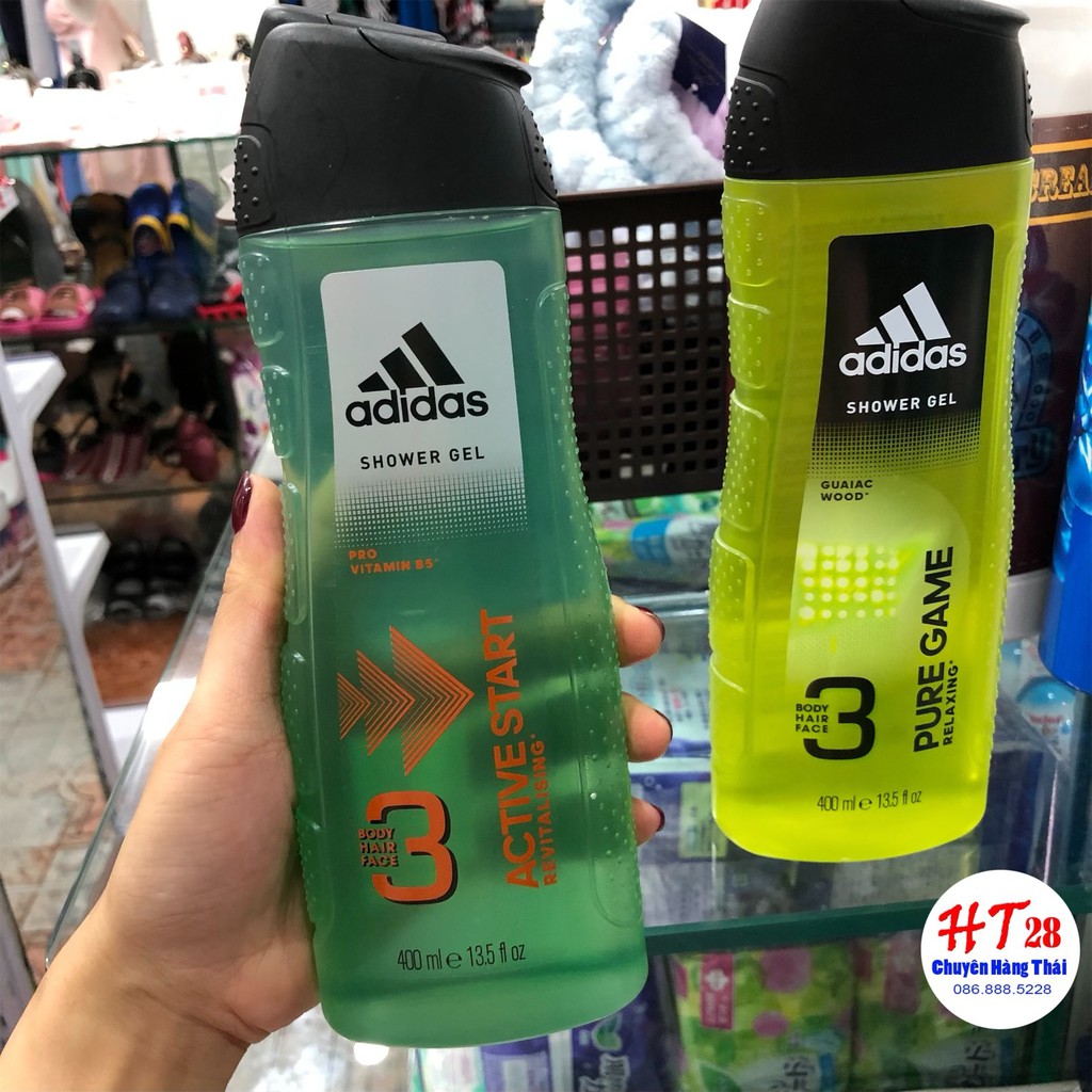 Dầu Gội, Sữa Tắm, Sữa Rửa Mặt Adidas Pháp 3 In 1, [Hàng Chuẩn] Huongthao28 -ST21