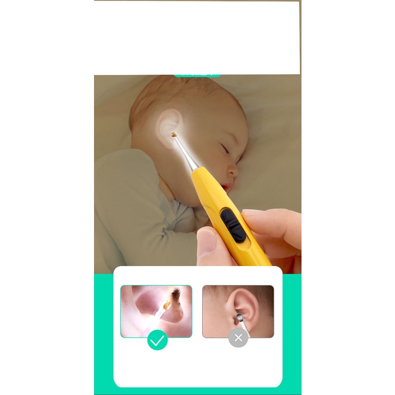 Bộ dụng cụ lấy ráy tai, rỉ mũi, cắt móng cho bé kèm hộp đựng da cao cấp