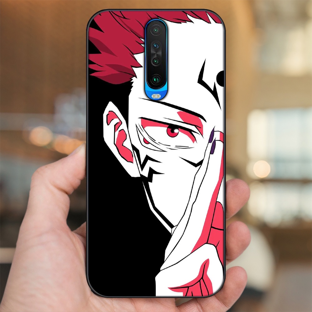 Ốp lưng Xiaomi K30 viền đen in hình Yuji Jujutsu Kaisen