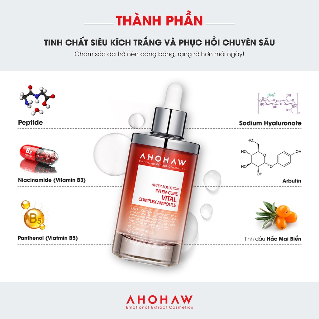 Tinh Chất Kích Trắng Ahohaw After Solution Inten-Cure Vital Complex Ampoule  - Hàng Chính Hãng