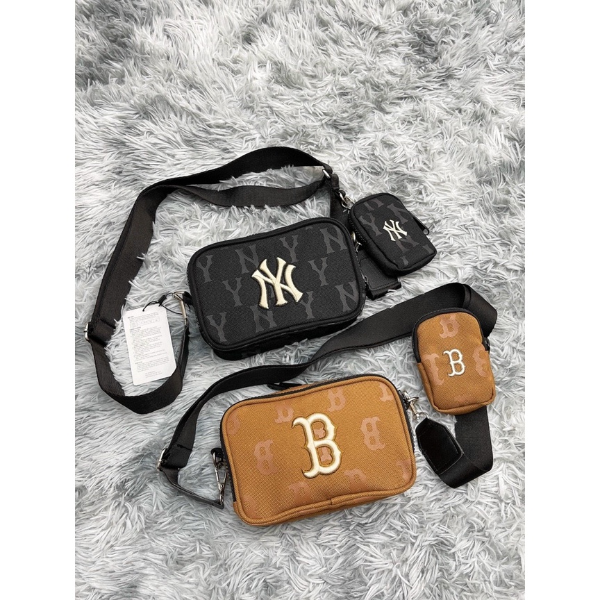 Túi Bao Tử MLB Logo Jacquard Mini Crossbody Bag B413