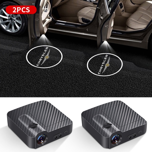 1 Chiếc Đèn LED Laser Không Dây Gắn Cửa Xe Hơi