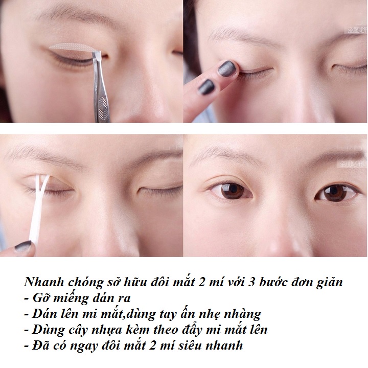 Miếng dán kích mí lưới một Tờ Gồm 20 Bộ Kích Mí hàng nội địa Trung 10G