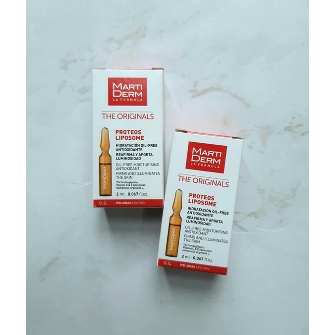 The Originals Proteos Liposome 2ml Serum dưỡng ẩm làm săn chắc và sáng da, chống oxy hoá không chứa dầu Marti.derm