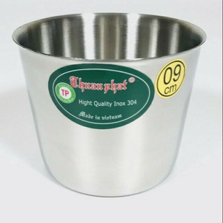 Ly làm đá Inox loại 9cm size trung -Bộ 10 cái