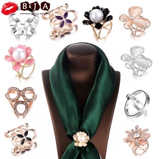 Kẹp Khăn Cổ Đính Ngọc Trai Giả Thời Trang Cho Nữ