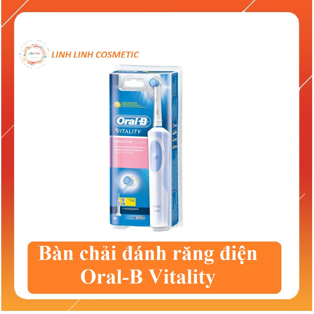 (PIN sạc 1 lần dùng cả tuần) Bàn chải đánh răng điện Oral-B Vitality - sensitive clean