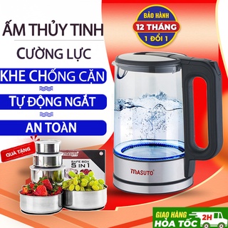 Ấm Siêu Tốc thủy tinh cường lực cao cấp Masuto MS-Citizen18 dung tích 1,8L