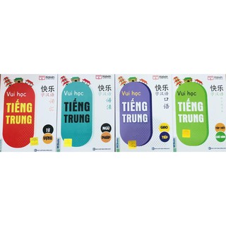 Sách - Combo Trọn Bộ 4 Cuốn Vui Học Tiếng Trung:Giao Tiếp + Từ Vựng + Tập Viết Chữ Hán + Ngữ Pháp (tái bản 2020)