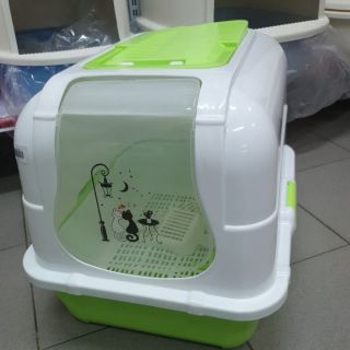 Nhà về sinh mèo tặng xẻng- giao màu ngẫu nhiên