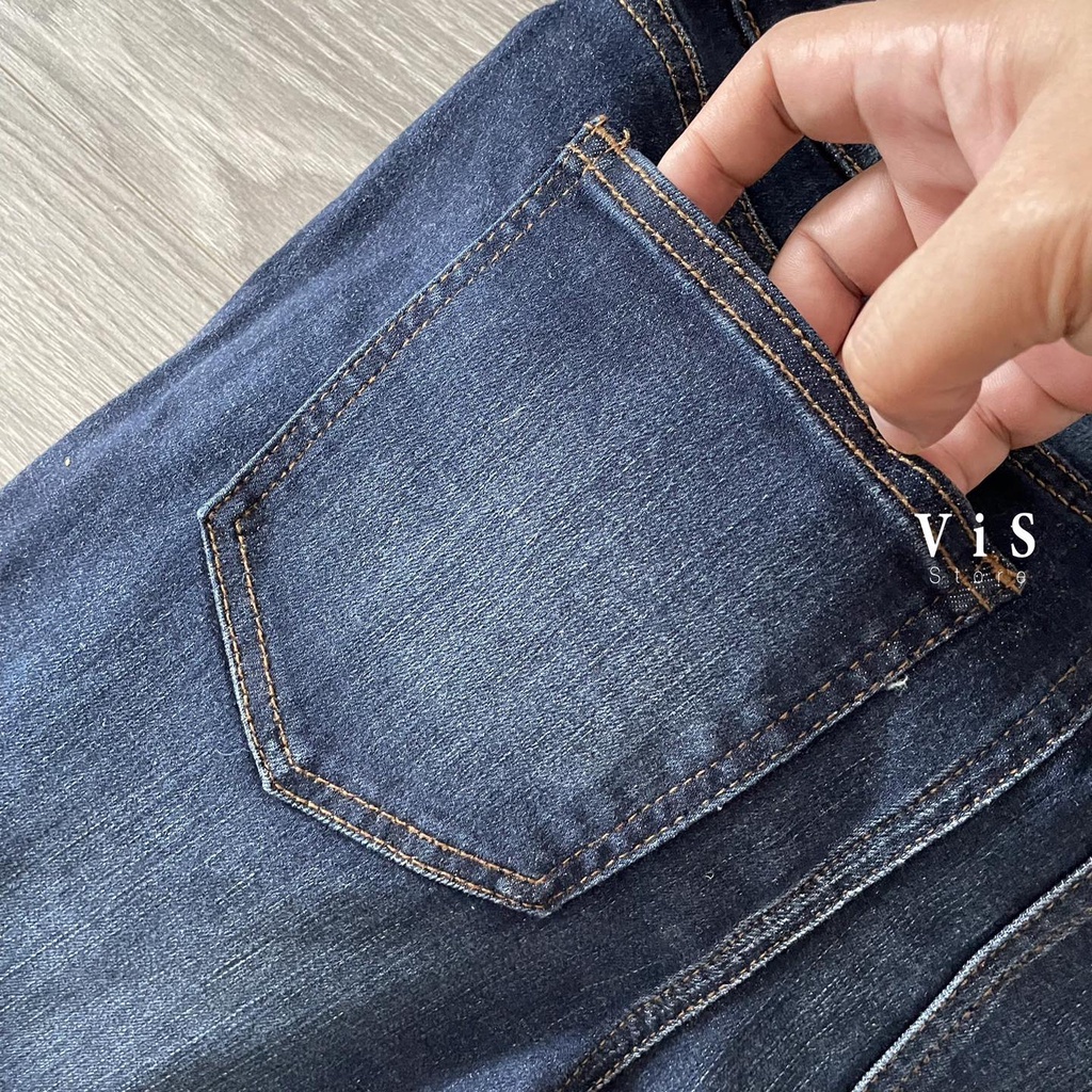 Quần jeans nữ màu xanh dáng skinny