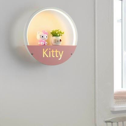 (Giá tốt - Chất lượng) Đèn tường có tiểu cảnh hình chú mèo Kitty - Đèn gắn vách trang trí đẹp, đơn giản