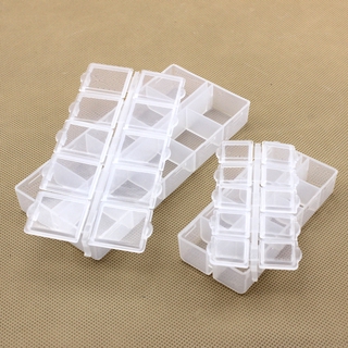 10 individual lattice plastic jewelry boxes