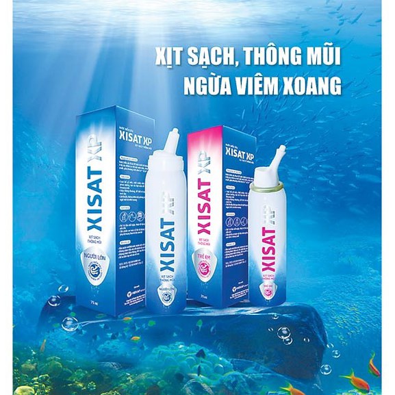 Nước Biển Sâu Làm Sạch Thông Mũi Trẻ Em Xisat (15ML,75ml)