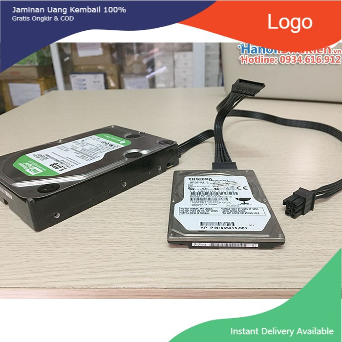 Cáp Chia Nguồn SATA 1 ra 2 - Dây Nguồn HDD Sata 1 Ra 2 - sata 1-2. DCNS