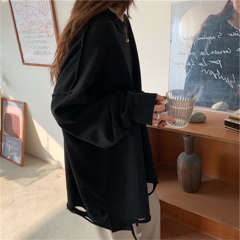 Áo Sweater Tay Dài Cổ Tròn Kiểu Dáng Đơn Giản Nhiều Màu Tùy Chọn Cho Nữ | BigBuy360 - bigbuy360.vn