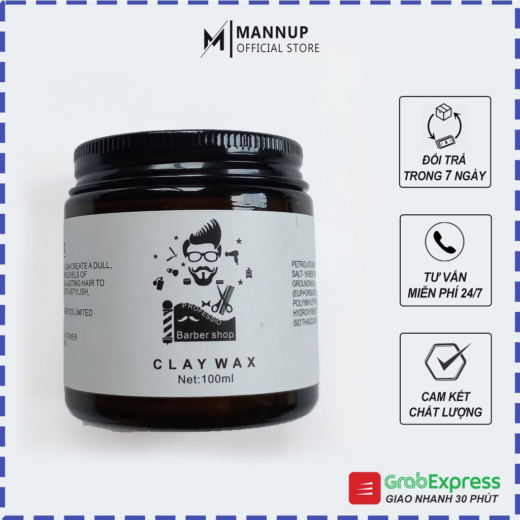Sáp Vuốt Tóc Clay Wax Profession 100gr - Sáp Tạo Kiểu Tóc Giữ Nếp Cực Tốt