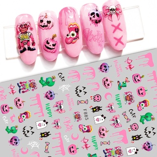 Mới Sticker Dán Móng Hoạ Tiết Halloween