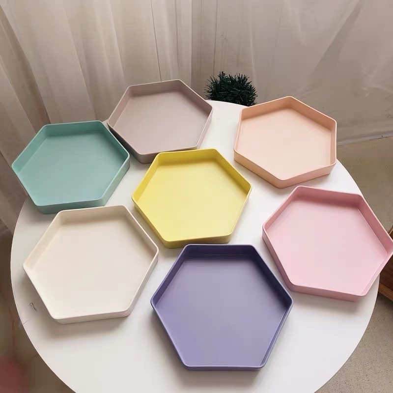 Đĩa ăn dặm sợi tre hình lục giác