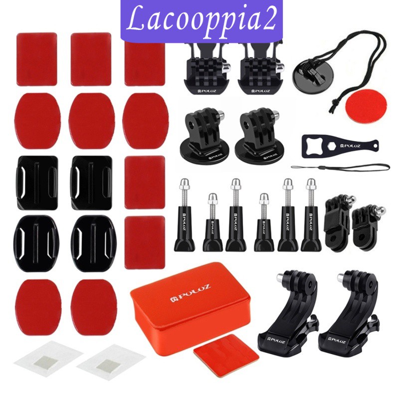 [LACOOPPIA2] 53-in-1 Accessories Kit Set for GoPro Hero 7 6 5 3+ 2 Skiing Wakeboarding