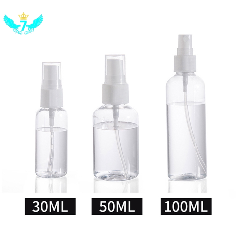 Chai xịt rỗng bằng nhựa trong đa năng cho du lịch 30 / 50 / 100ml tùy chọn