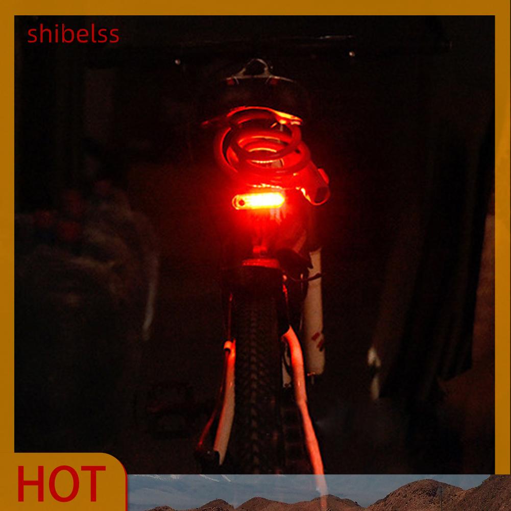 Đèn LED Cảnh Báo Gắn Đuôi Xe Đạp Chống Nước 4 Chế Độ SHIBEL SMD2835