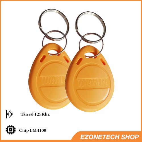 Thẻ Từ RFID Tần Số 125Khz Dạng Móc Khóa Chip EM4100 ( Proxy Key Fob)