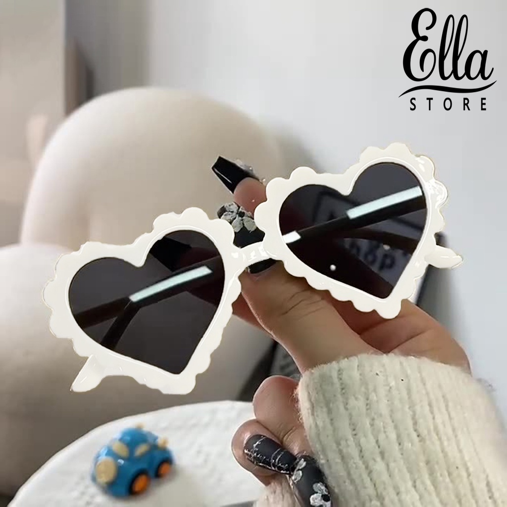 Kính Mát Kiểu Dáng Trái Tim Hoạt Hình Dễ Thương Cho Bé Yêu Ellastore123