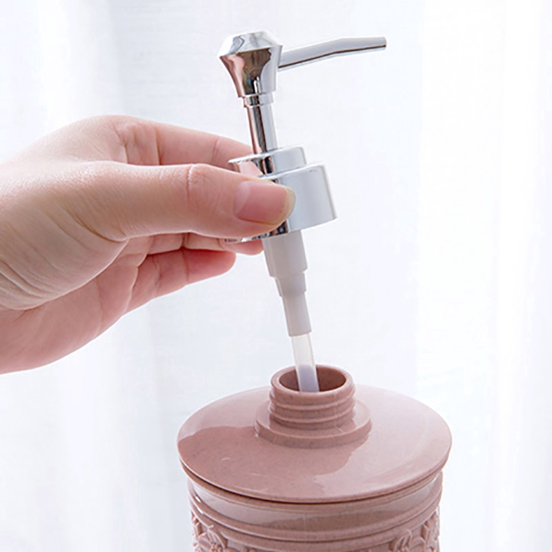 Bình Đựng Xà Phòng 400ml Khắc Hoa