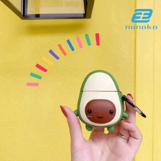 Vỏ cứng hình quả kiwi đáng yêu bảo vệ cho hộp sạc tai nghe airpod 1/2