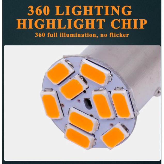Set 50 bóng đèn LED KEVANLY 12V/24V thích hợp làm đèn rẽ