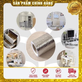 [COMBO 2 CUỘN] GIẤY BẠC DÁN NHÀ BẾP cách nhiệt chống thấm bền đẹp [GIAO NHANH 2H]