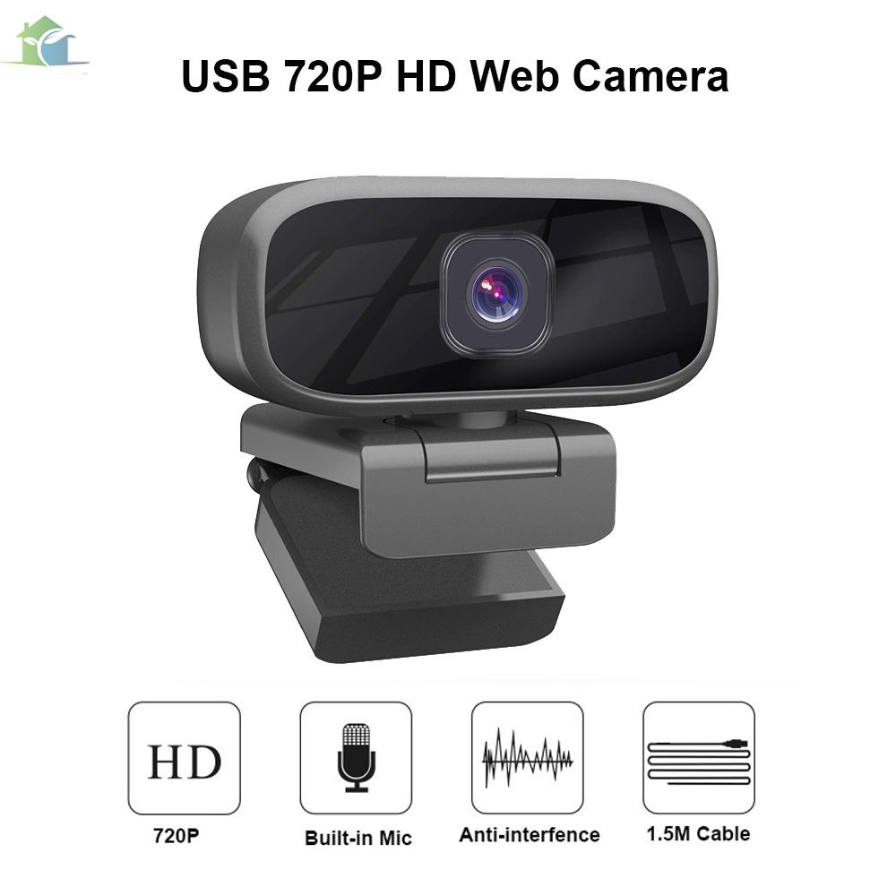 YOUP  720P HD Webcam Laptop Computer Camera Clip-on PC Web Camera USB Plug-and-Play with Microphone & 3.5mm Audio Plug for Live Streaming Video Calling Online Meeting Teaching