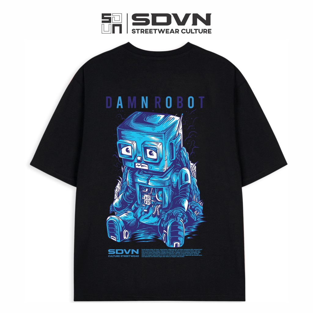 Áo Thun Unisex Nam Nữ SDVN Damn Robot | BigBuy360 - bigbuy360.vn