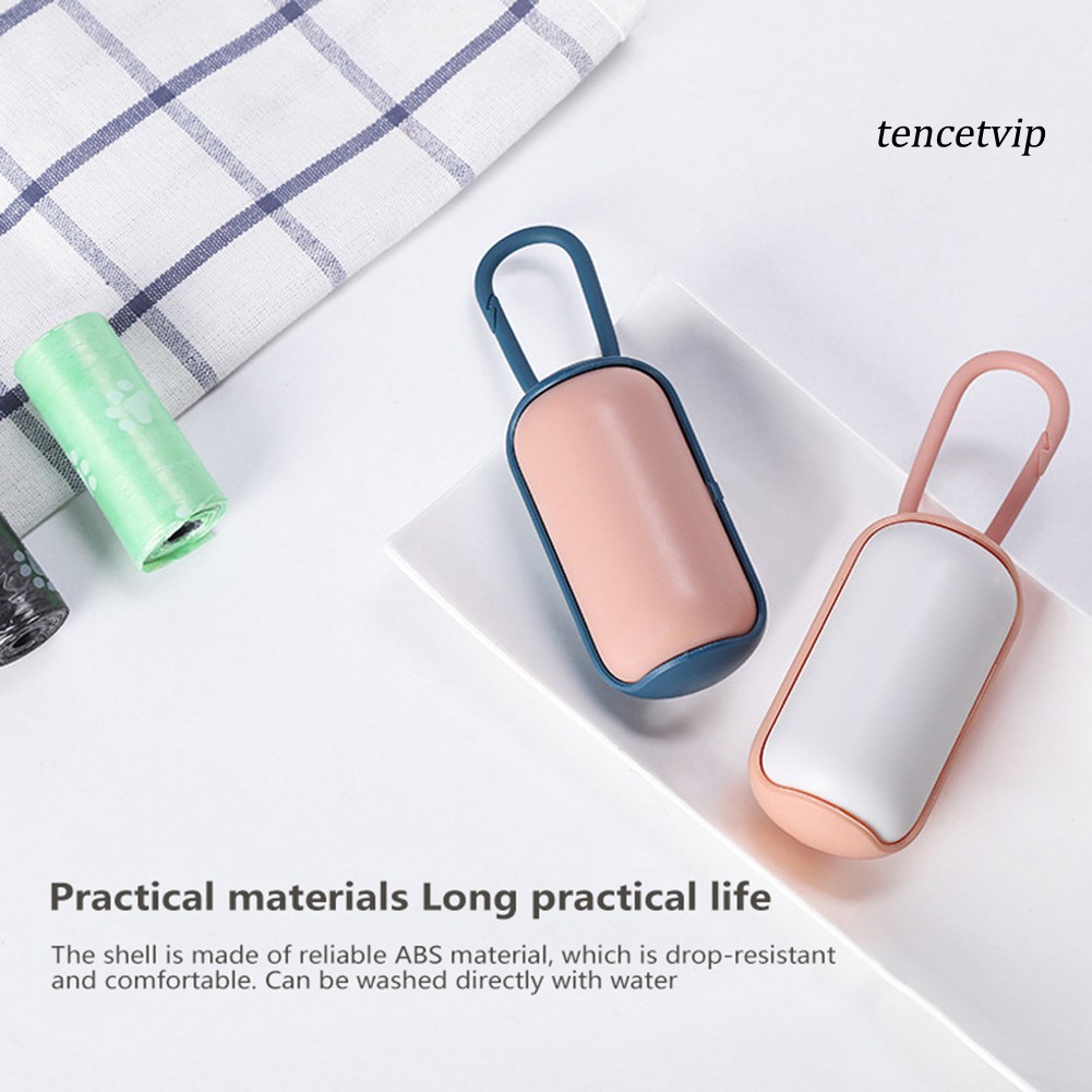 Hộp đựng kèm túi rác nylon vệ sinh cho thú cưng tiện dụng khi đi du lịch