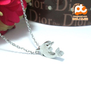 Dây chuyền cá heo inox dễ thương 2
