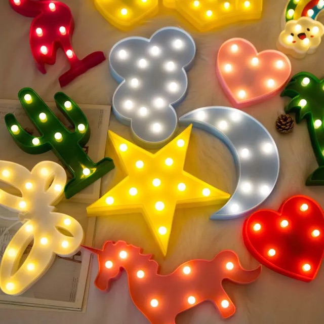 Đèn led hình trái tim red heart trang trí , tỏ tình lãng mạn