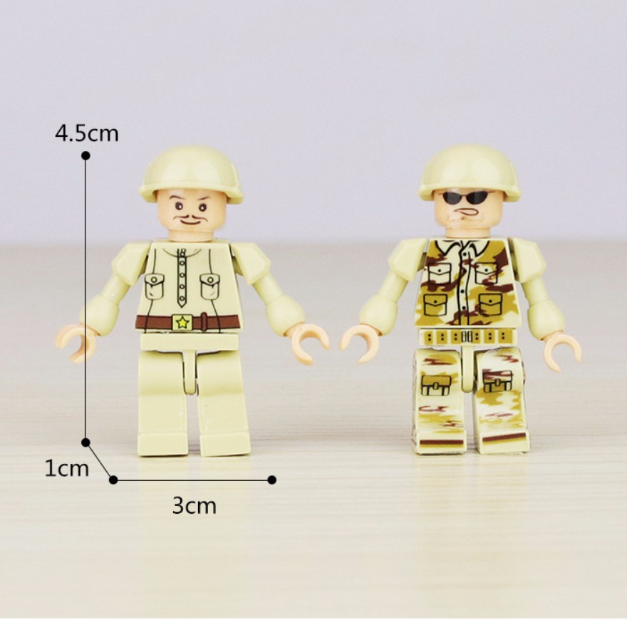 BỘ ĐỒ CHƠI XẾP HÌNH Minifigure LÍNH, Lego Lính Swat