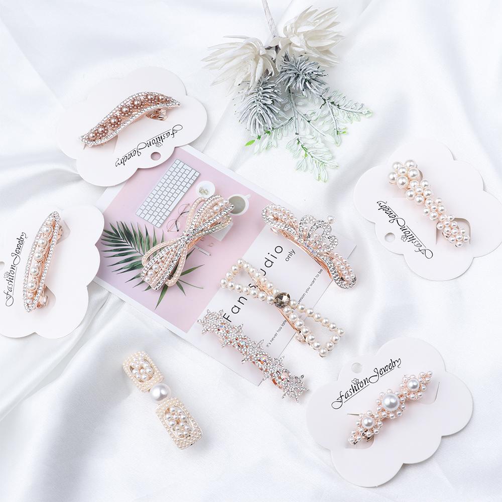 LEILY Kẹp TóC PhốI HạT NgọC Trai Dễ Thương Cho Nữ