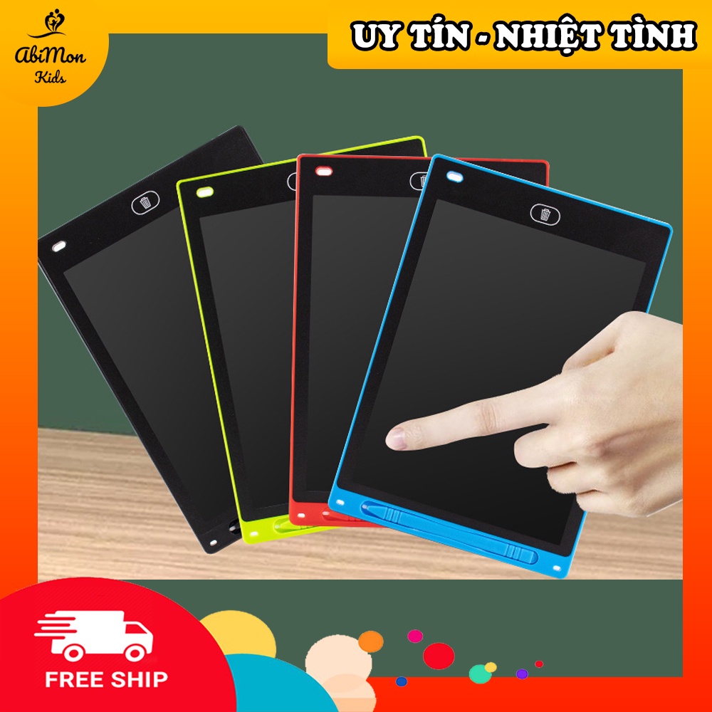 Bảng Viết LCD Tự Xóa Thông Minh Cho Bé (đơn sắc, đa sắc - 8.5 inch) ☘️ Đồ chơi Giáo Dục - An toàn - Thông minh