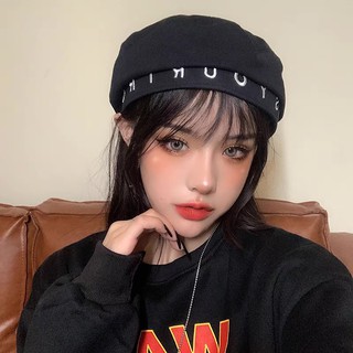 Nón Baret vành thêu chữ độc đáo cá tính