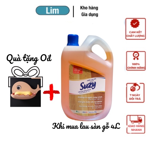 Nước Lau Đồ Gỗ Và Sàn Gỗ Chuyên Dụng Suzy Nhật Bản 4L Thành Phần Tự Nhiên_Tạp hóa Nhà Lim