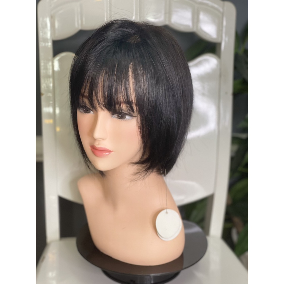 Tóc bộ cả đầu bằng tóc thật 100% video- hình shop tự chụp