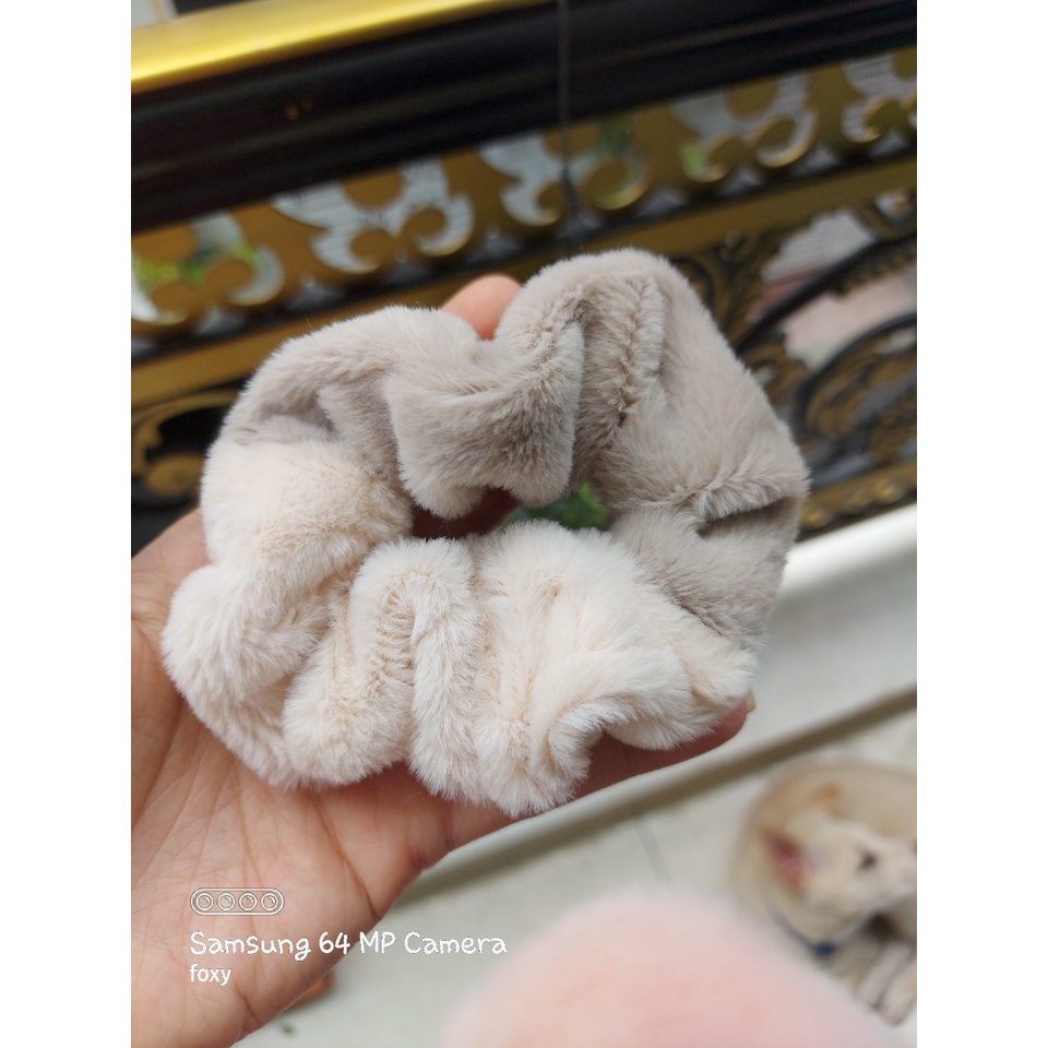 Cột tóc nhung 2 màu siêu mịn phong cách HÀN QUỐC