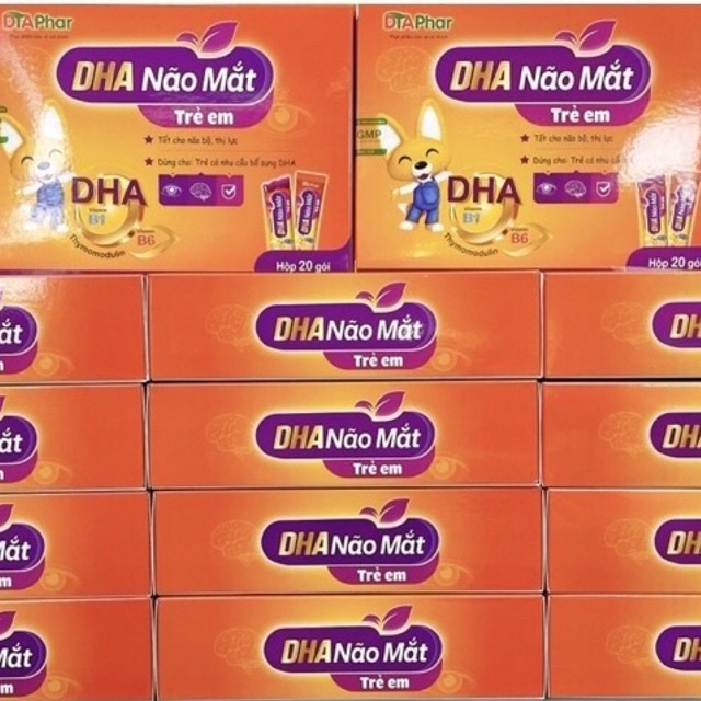 DHA não mắt trẻ em diaphar tốt cho não bộ, thị lực (dha, vitamin b1, b6,rau đắng biển,tảo spirulina,nấm bờm sư tử,óc chó