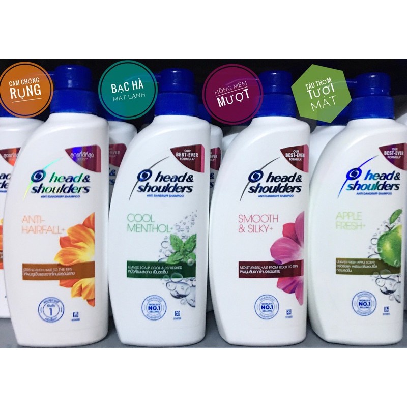 Dầu gội đầu Head & Shoulder Thái lan cao cấp, dầu xả 450ml đủ loại