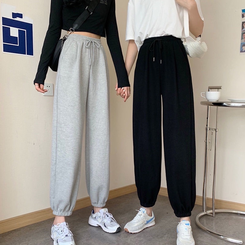 Quần Jogger Unisex Nỉ Ống Boom trơn Có Dây Rút cạp chun dáng rộng J02