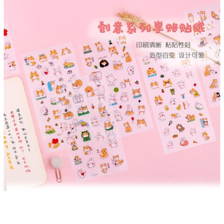 Bộ 6 tấm sticker. Nhiều mẫu